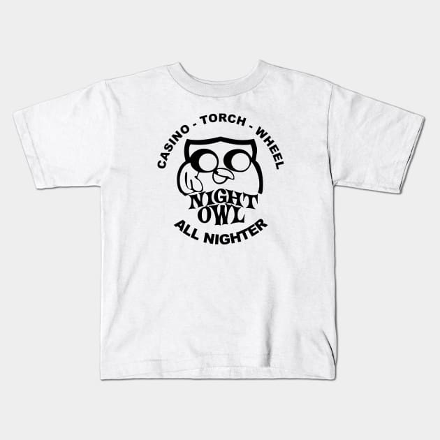 Northern soul night owl Kids T-Shirt by BigTime